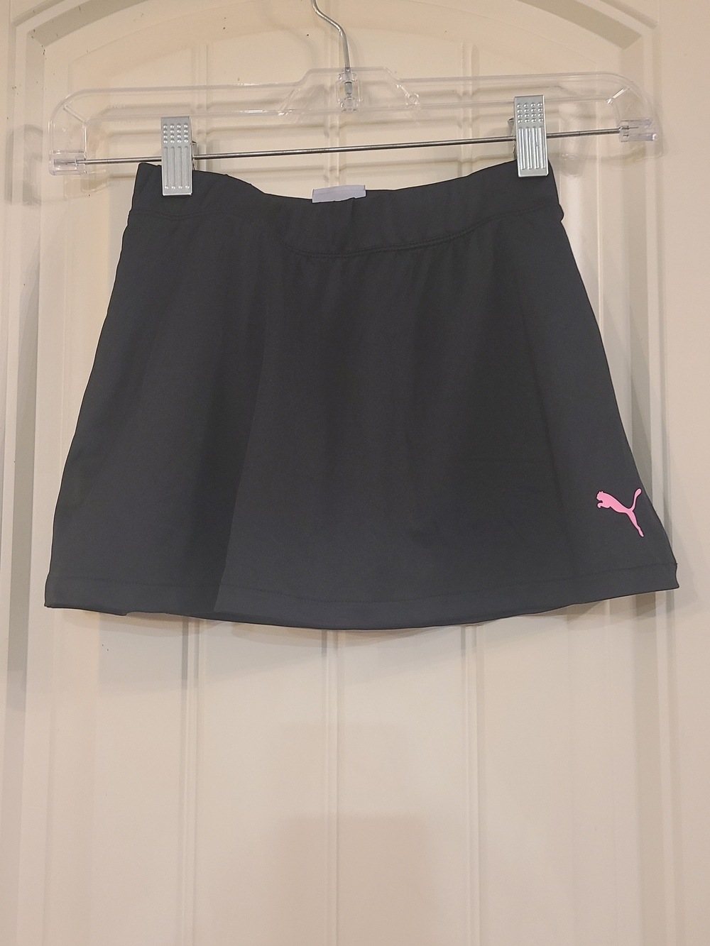 Puma Black Skater Skort with Pink Logo Size 6X
